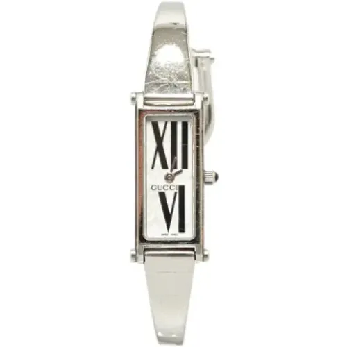 Pre-owned Stainless Steel watches , female, Sizes: ONE SIZE - Gucci Vintage - Modalova