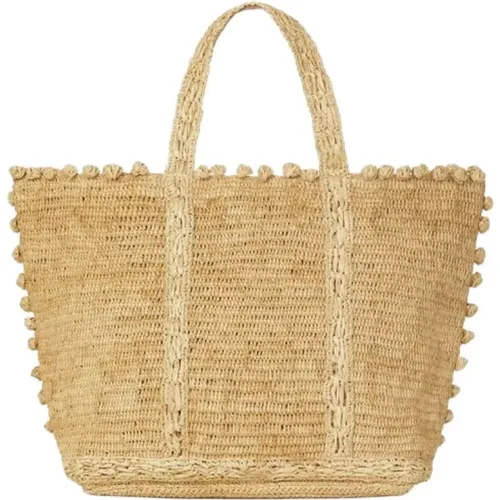 Handmade Natural Raffia Bubble Tote , female, Sizes: ONE SIZE - Vanessa Bruno - Modalova