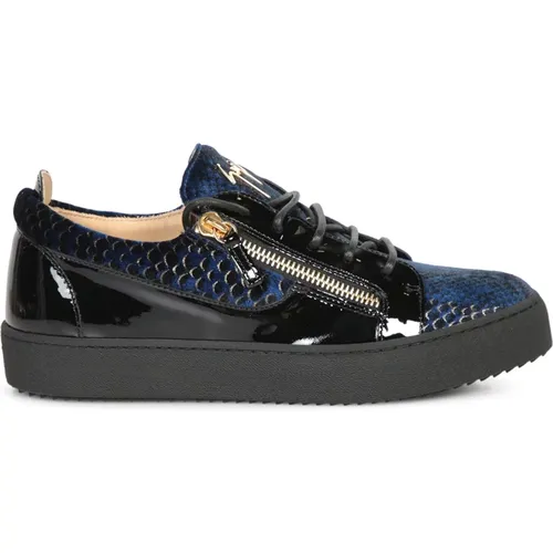 Luxuriöse Schwarze Sneakers Aw24 , Herren, Größe: 43 EU - giuseppe zanotti - Modalova