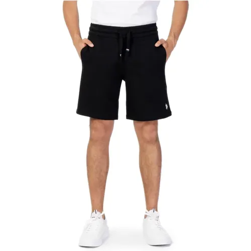 Schwarze lässige Shorts für Männer , Herren, Größe: XL - U.s. Polo Assn. - Modalova