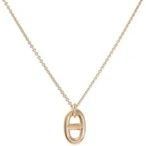 Pre-owned Rose Gold necklaces , female, Sizes: ONE SIZE - Hermès Vintage - Modalova