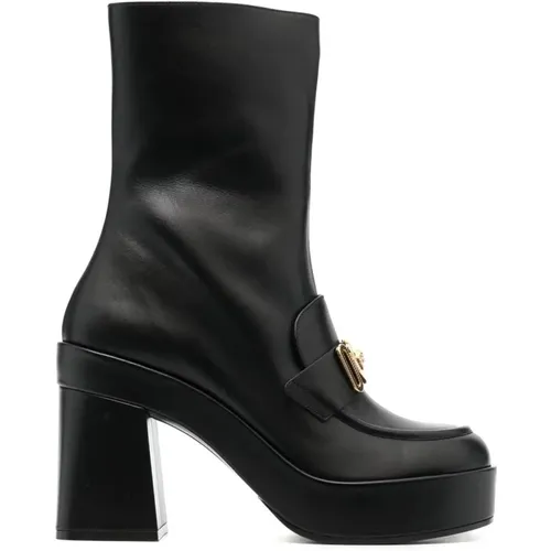 Medusa Biggie Platform Boots , female, Sizes: 6 UK - Versace - Modalova