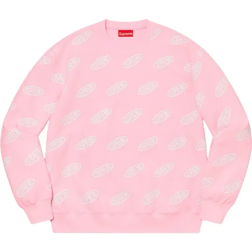 Wendbarer Hellrosa Crewneck Pullover - Supreme - Modalova