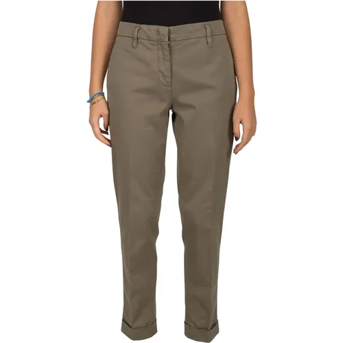 Baumwoll-Twill Chinos für Frauen , Damen, Größe: XS - Aspesi - Modalova