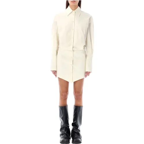 Silvye Mini Shirt Dress , female, Sizes: XS - The Attico - Modalova