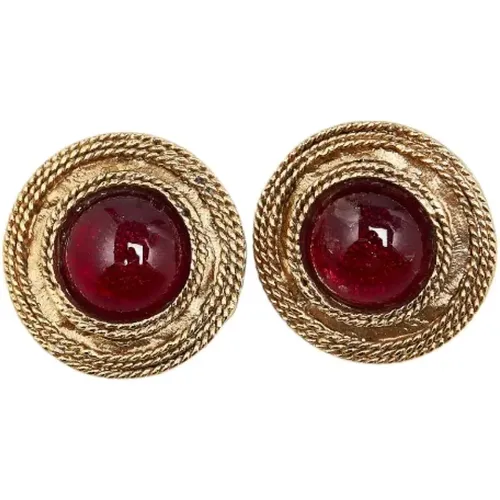 Pre-owned Metal earrings , female, Sizes: ONE SIZE - Chanel Vintage - Modalova