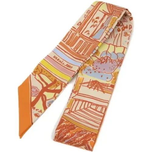 Pre-owned Silk scarves , female, Sizes: ONE SIZE - Hermès Vintage - Modalova