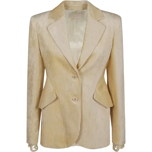 White Jacket for Women Aw24 , female, Sizes: XS - Ermanno Scervino - Modalova