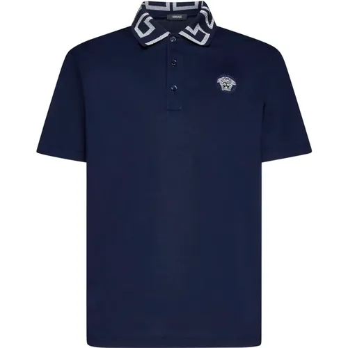 Polo Shirt with Medusa Head , male, Sizes: L, XL, M - Versace - Modalova