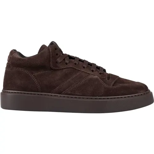 Braune Wildleder High-Top Sneaker - Doucal's - Modalova