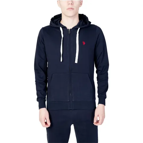 Zip-Up Hooded Sweatshirt , male, Sizes: 2XL, L, M, S - U.s. Polo Assn. - Modalova