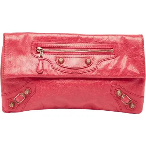 Pre-owned Leather clutches , female, Sizes: ONE SIZE - Balenciaga Vintage - Modalova