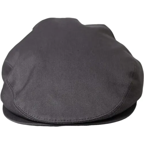 Grey Cotton Newsboy Cap , male, Sizes: 58 CM - Dolce & Gabbana - Modalova