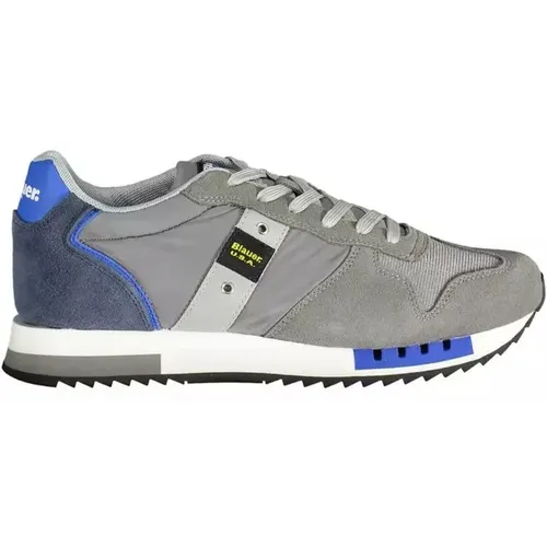 Elegant Sports Sneakers with Contrasting Accents , male, Sizes: 6 UK, 9 UK, 10 UK - Blauer - Modalova