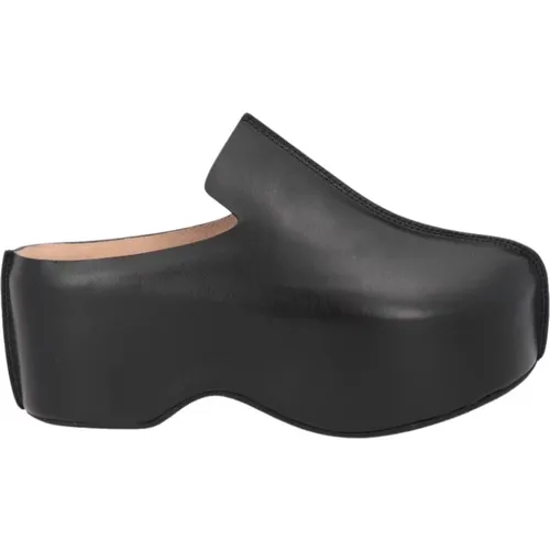Leather Platform Clog Shoes , male, Sizes: 10 UK, 7 UK - JW Anderson - Modalova