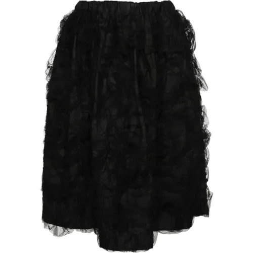Tulle Flared Skirt , female, Sizes: M - Comme des Garçons - Modalova