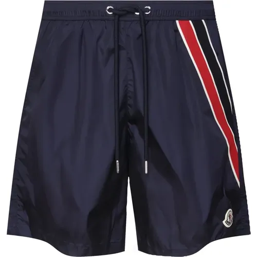 Meer Shorts Kostüm Elastischer Bund Blau , Herren, Größe: XL - Moncler - Modalova