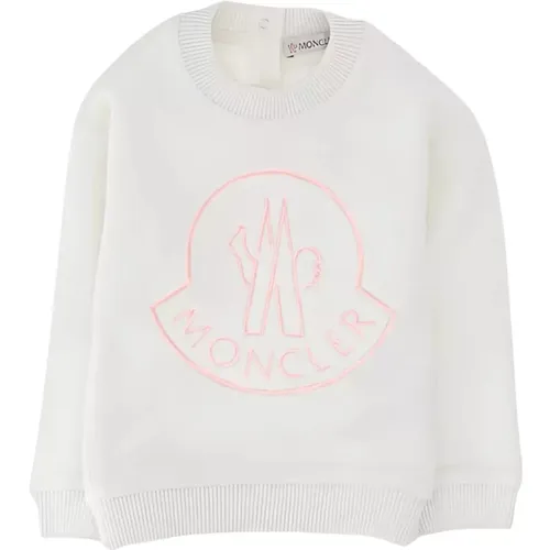 Weißer Logo-Sweatshirt Kinder - Moncler - Modalova