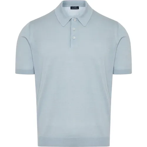 Luxury Silk Polo Shirt , male, Sizes: XL, 3XL, M - Barba - Modalova