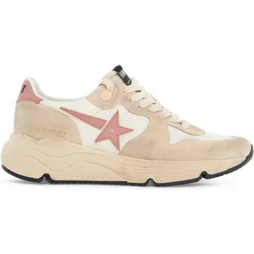 Nylon Suede Running Sneakers Durable Sole , female, Sizes: 5 UK, 7 UK - Golden Goose - Modalova