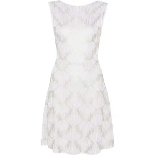 Jacquard A-Line Dress , female, Sizes: L, XS - Emporio Armani - Modalova