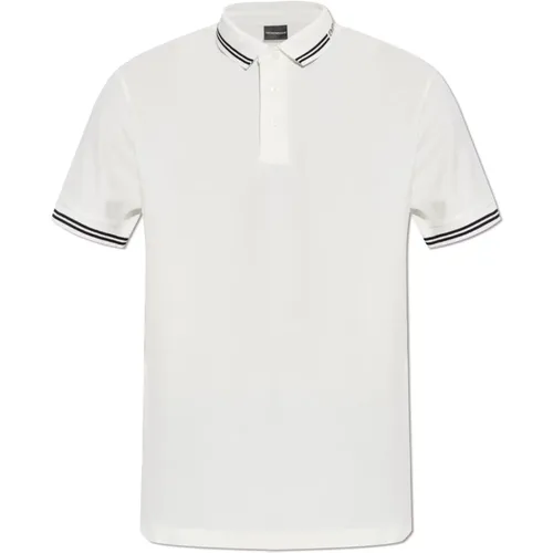 Baumwoll-Poloshirt mit Logo , Herren, Größe: 2XL - Emporio Armani - Modalova