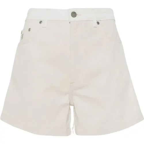 Ecru Denim Short Shorts , Damen, Größe: W27 - Stella Mccartney - Modalova