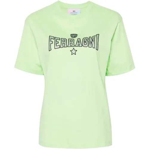 T-shirts and Polos by Chiara Ferragni , female, Sizes: XS, 2XS, S - Chiara Ferragni Collection - Modalova