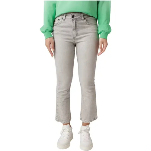 Stone Grey Flared Jeans , female, Sizes: W30, W29, W31, W28 - Lois - Modalova