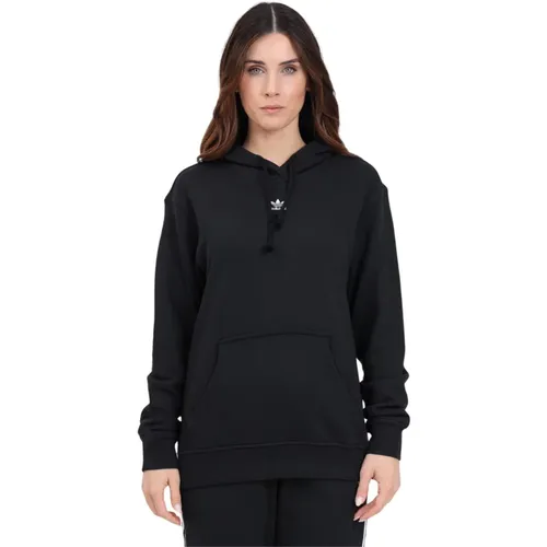 Schwarzer Logo Hoodie Pullover , Damen, Größe: L - adidas Originals - Modalova