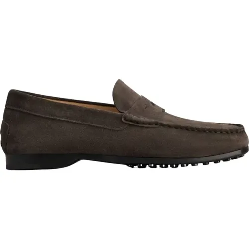 Suede Moccasin Shoes , male, Sizes: 10 UK, 8 UK, 7 1/2 UK, 8 1/2 UK, 10 1/2 UK, 9 UK, 7 UK, 6 UK - TOD'S - Modalova