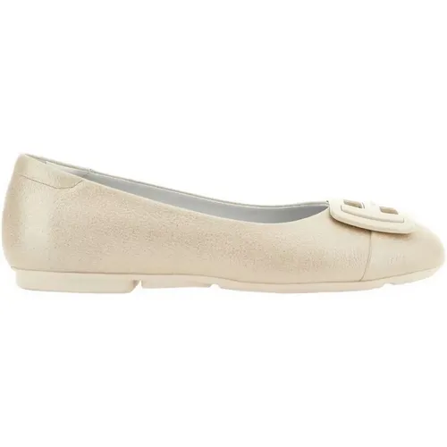 Leder Ballerina,Ivory Sneakers für Stilvolle Outfits - Hogan - Modalova