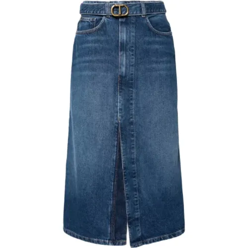 Denim Skirts Set , female, Sizes: S, XS - Twinset - Modalova