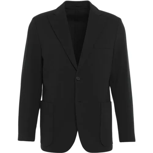 Schwarzer Einreiher Blazer Aw24 , Herren, Größe: L - Paolo Pecora - Modalova