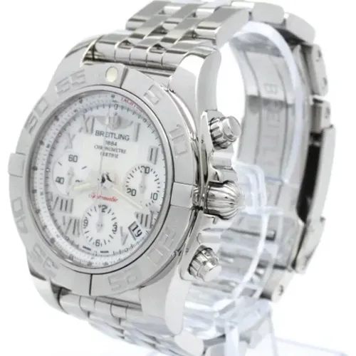 Pre-owned Stainless Steel watches , male, Sizes: ONE SIZE - Breitling Pre-owned - Modalova