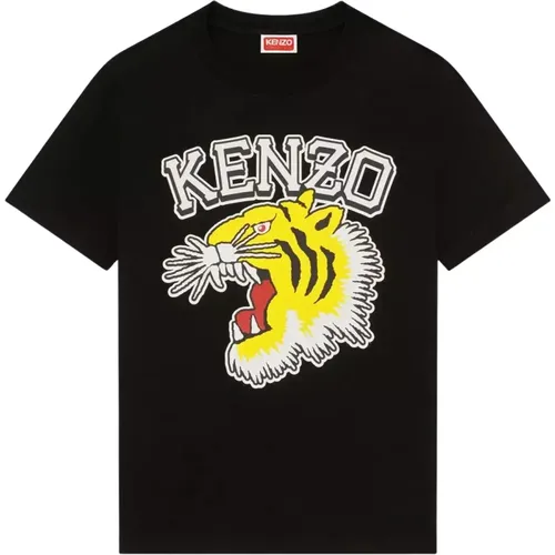 Schwarzes Varsity Jungle T-Shirt , Damen, Größe: S - Kenzo - Modalova