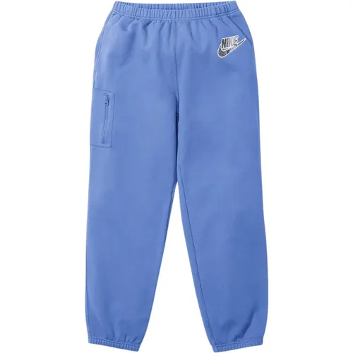 Blaue Cargo Sweatpants Limited Edition , Herren, Größe: L - Nike - Modalova