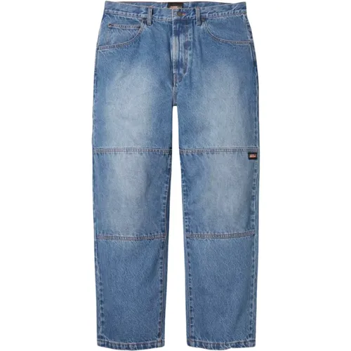 Limitierte Auflage Baggy Jean Gewaschen Indigo , Herren, Größe: W30 - Supreme - Modalova