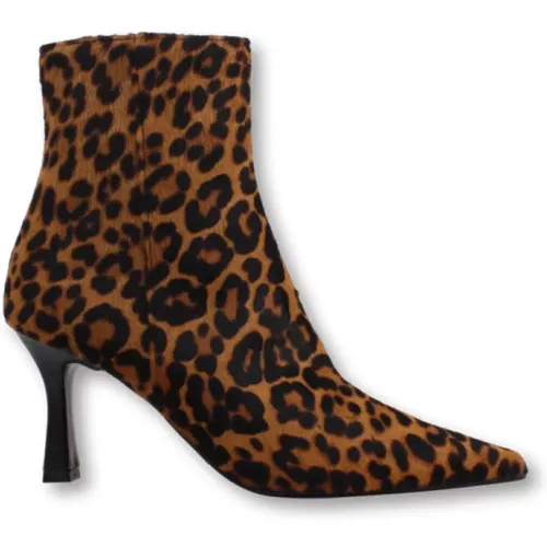 Tiger Print Ankle Boots , female, Sizes: 8 UK, 4 UK, 5 UK, 6 UK - Roberto Festa - Modalova