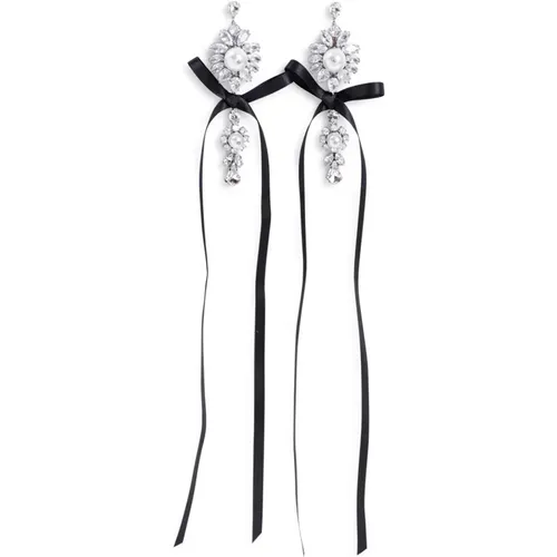 Crystal Earrings White Elegant Accessories , female, Sizes: ONE SIZE - Simone Rocha - Modalova