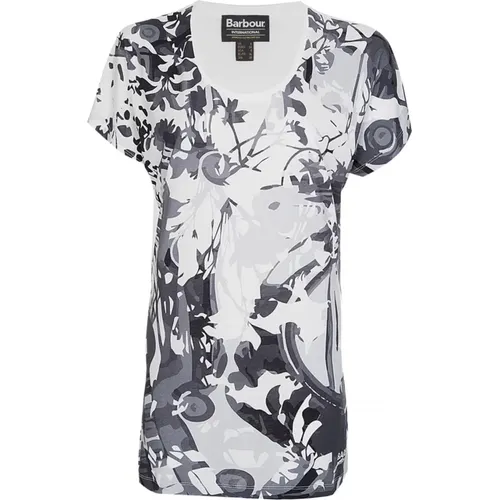 Floral Loose Fit T-shirt , female, Sizes: XS - Barbour - Modalova