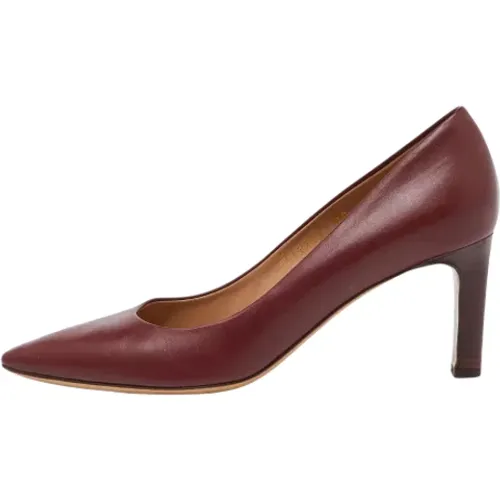 Pre-owned Leather heels , female, Sizes: 6 UK - Salvatore Ferragamo Pre-owned - Modalova