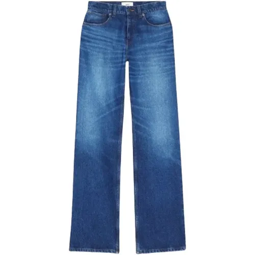 Wide Leg Jeans , female, Sizes: W33, W31, W34, W32 - Ami Paris - Modalova