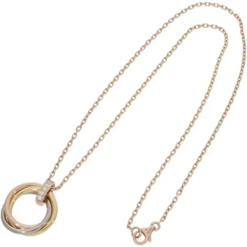 Pre-owned Metal necklaces , female, Sizes: ONE SIZE - Cartier Vintage - Modalova