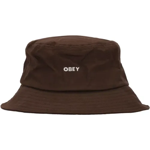 Bold Twill Bucket Hat , unisex, Sizes: ONE SIZE - Obey - Modalova