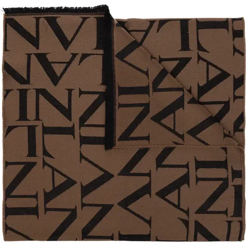 Monogram scarf , male, Sizes: ONE SIZE - Lanvin - Modalova