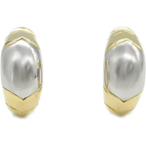 Pre-owned Gold earrings , female, Sizes: ONE SIZE - Bvlgari Vintage - Modalova