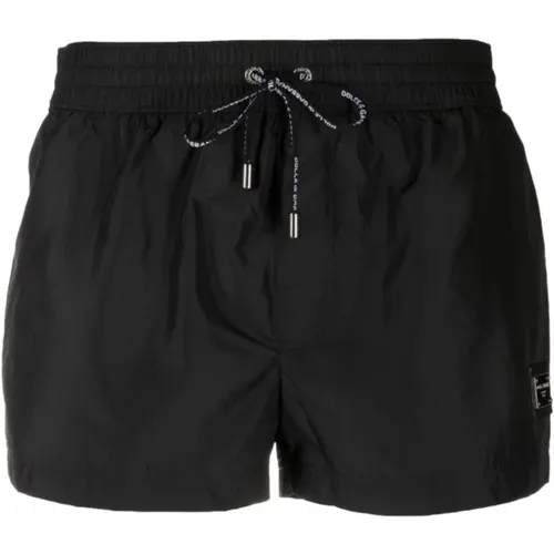 Plaque Swimshorts , male, Sizes: M, L, S - Dolce & Gabbana - Modalova