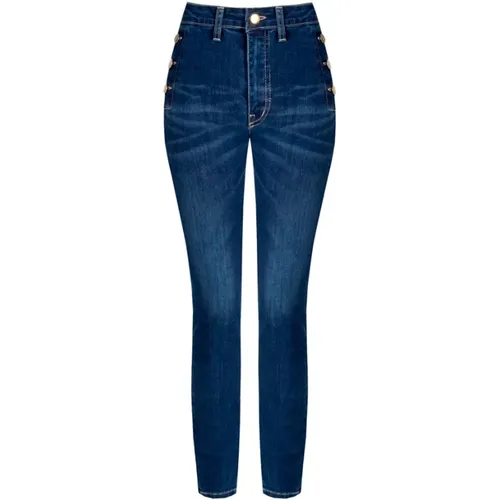 Indigo Skinny Jeans , female, Sizes: S, L - RINASCIMENTO - Modalova