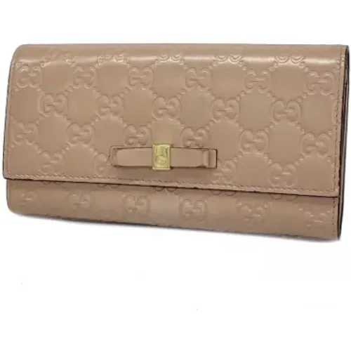 Pre-owned Leather wallets , female, Sizes: ONE SIZE - Gucci Vintage - Modalova